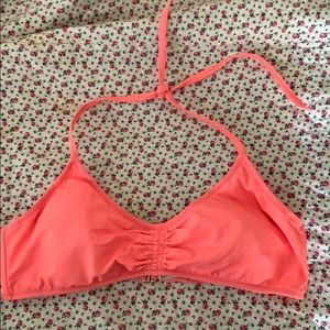 Coral bikini top